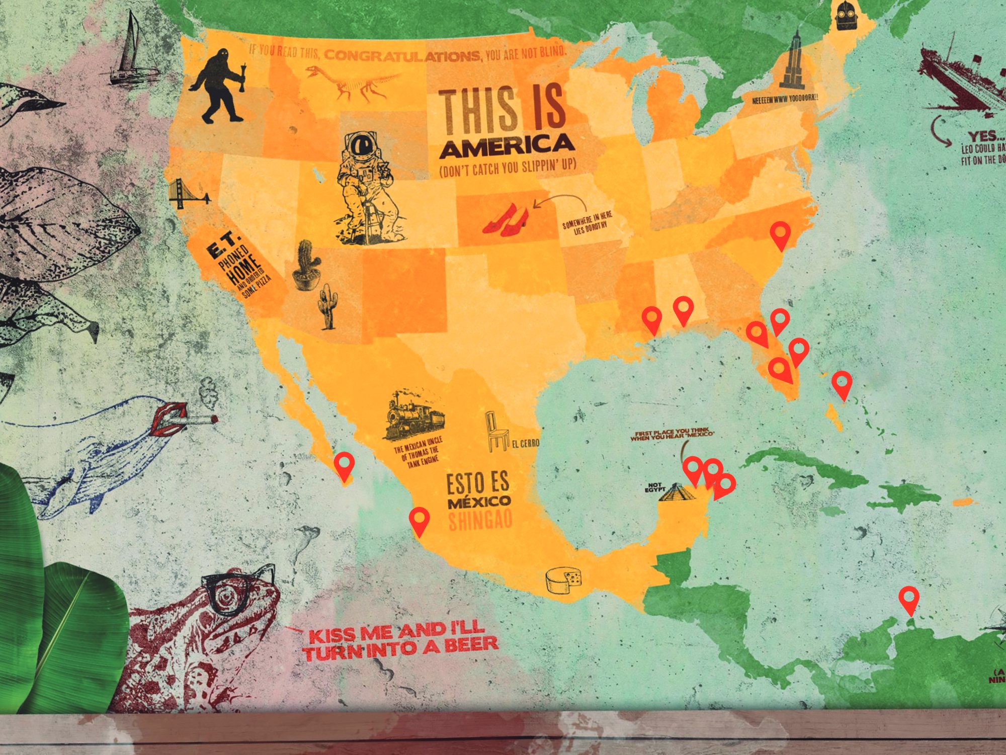 Señor Frog’s locations around the world map
