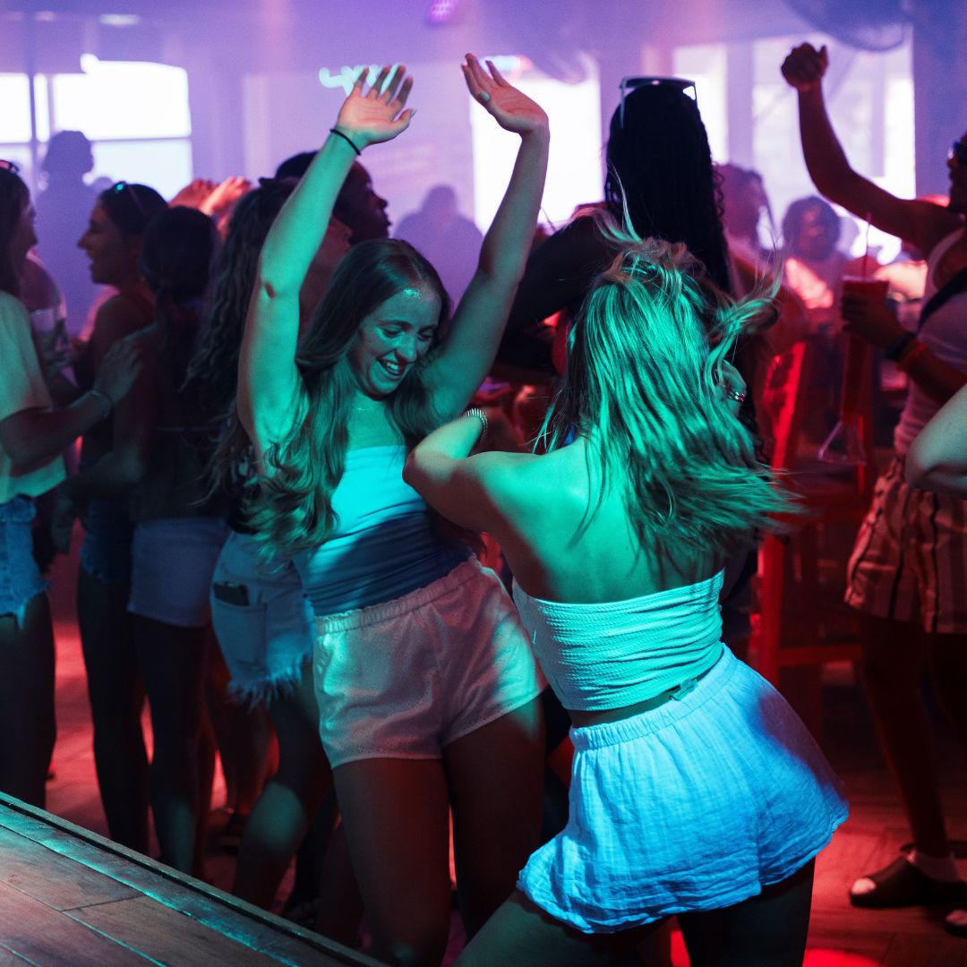 The party atmosphere at Señor Frog’s Cancun