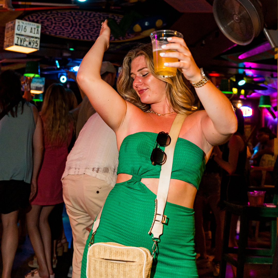 Dancing and music at Señor Frog’s Cozumel
