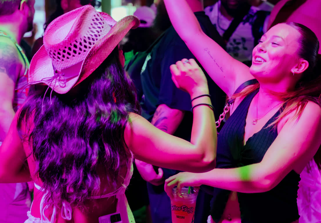 The dance floor at Señor Frog’s Cozumel International SSA