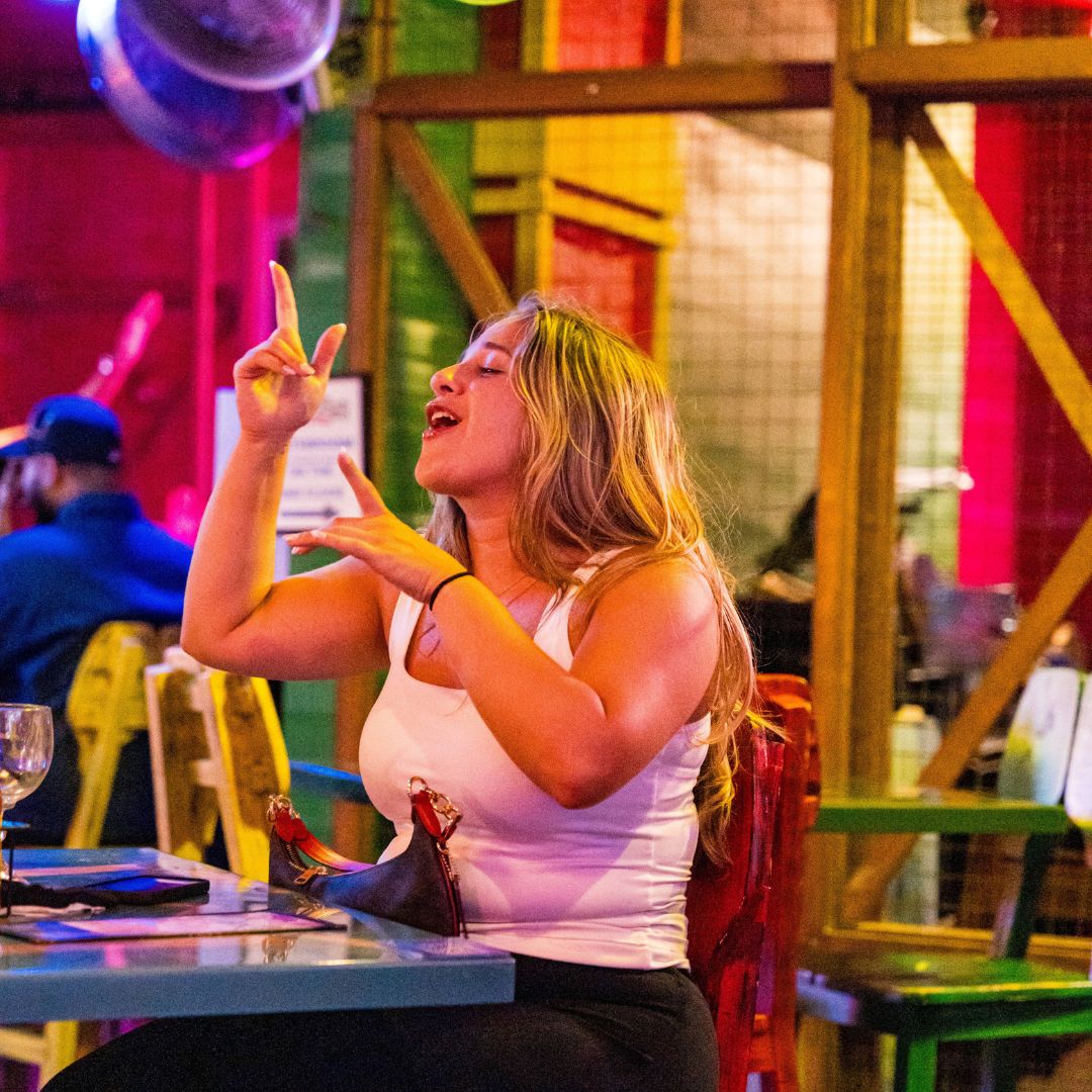 Dining room at Señor Frog’s Cozumel