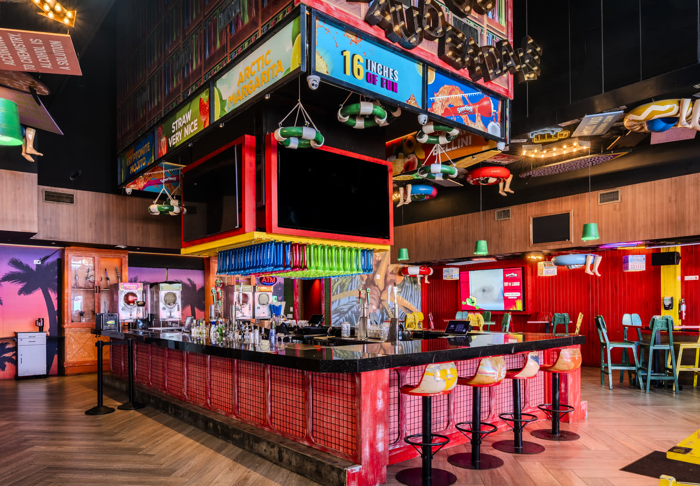 The bar at Señor Frog’s Fort Lauderdale