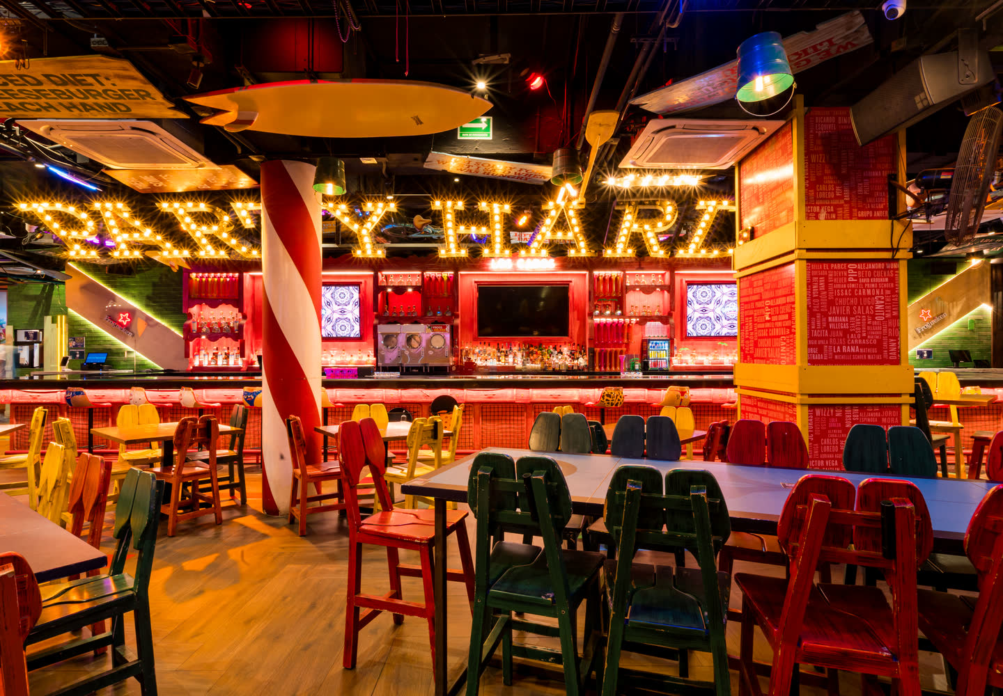 The Party Hard room at Señor Frog’s Los Cabos Party Zone
