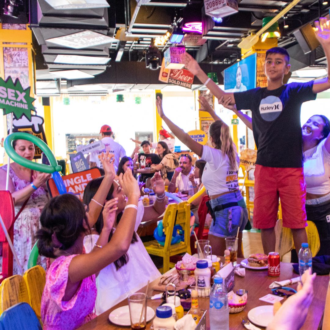 Dancing and music at Señor Frog’s Los Cabos