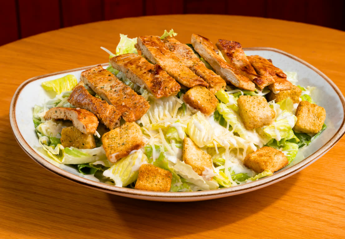 Chicken Caesar salad at Señor Frog’s Orlando