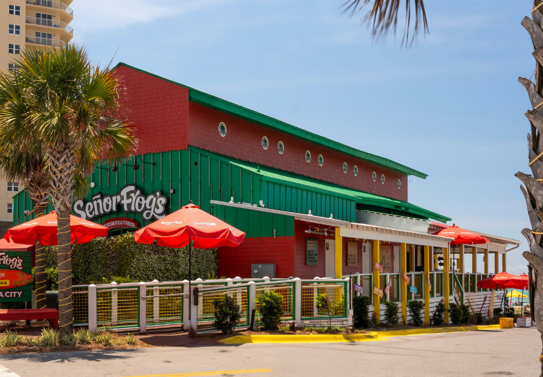 The Señor Frog’s Panama City Beach building by day