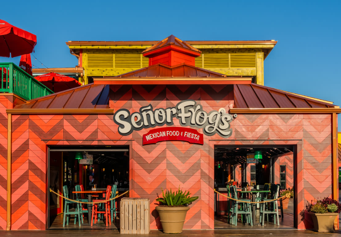 The front of Señor Frog’s Pensacola Beach