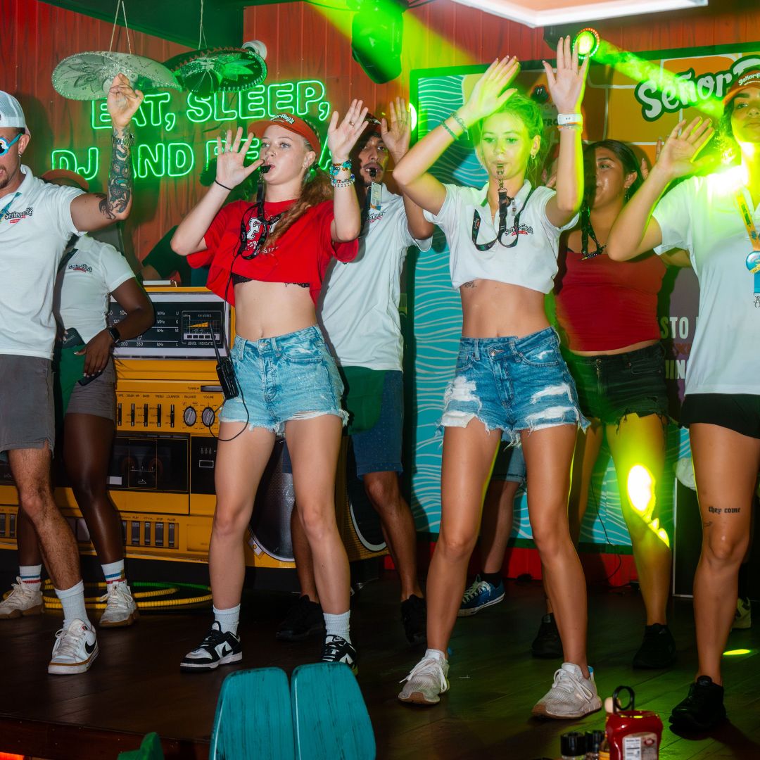 Yard drinks at Señor Frog’s Pensacola Beach