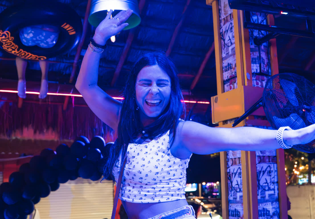 The dance floor at Señor Frog’s Playa del Carmen